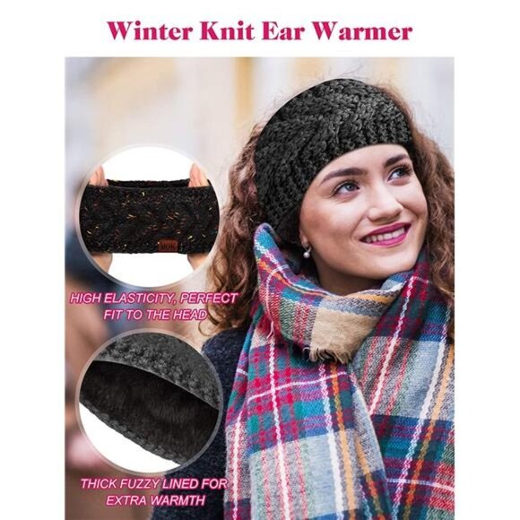 7 Pieces Ear Warmers Winter Headbands for Women main image 3